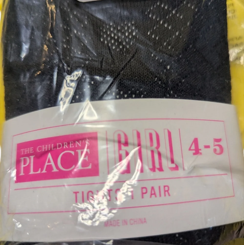 The Children's Place Black Tights Size 4-5